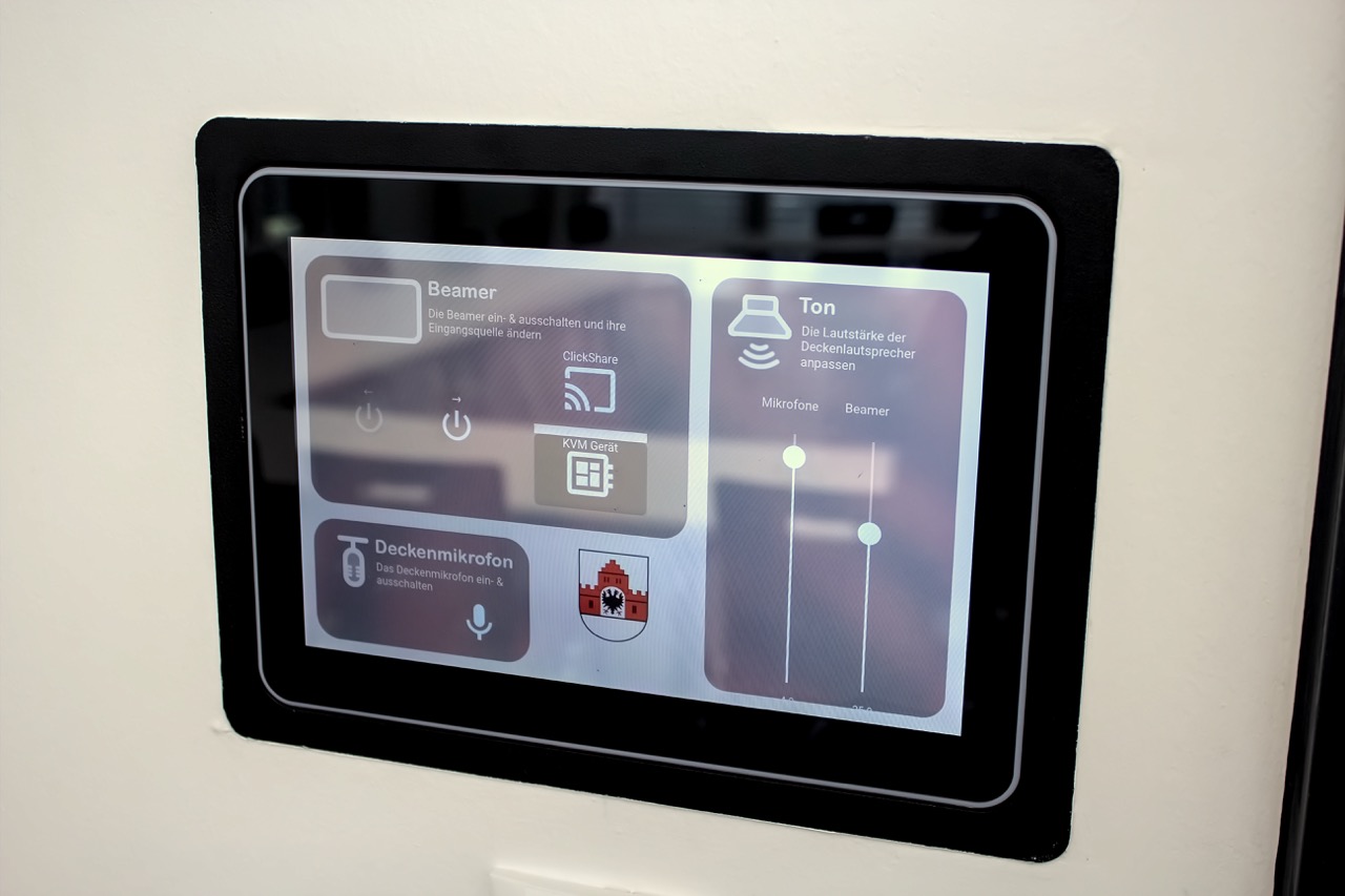 Eine Mediensteuerung als Wandtablet