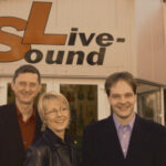 Die Geschäftsführung Eckhard Groen, Hans-Jürgen Schüürmann und Annemarie Groen bei der Gründung der Firma LS IT & MEDIA - damals Live Sound